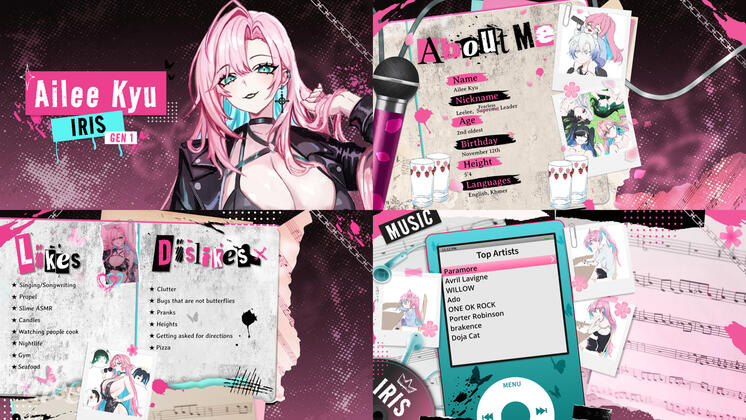 AileeKyu Vtuber Debut Slides