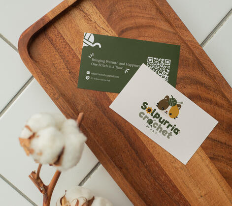 Solpurria Crochet Business Card
