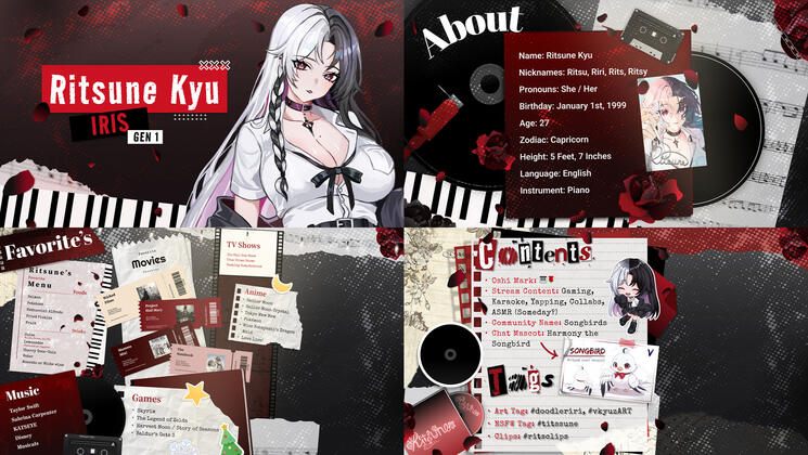 RitsuneKyu Vtuber Debut Slides