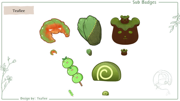 Teafiee Twitch Sub Badges