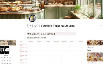 Artist Personal Journal