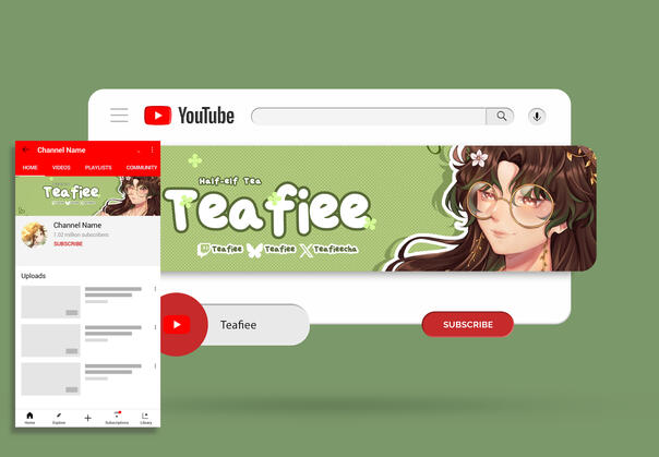 Teafiee Youtube/Social Banner