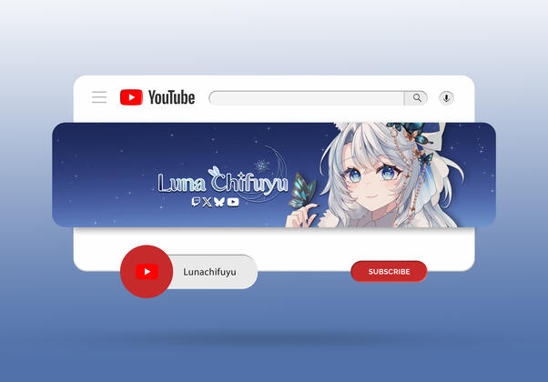 LunaChifuyu Youtube/Social Banner